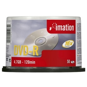 Imation 26317-16X dvd-r 50 pck printable - w/ 2 yr warr