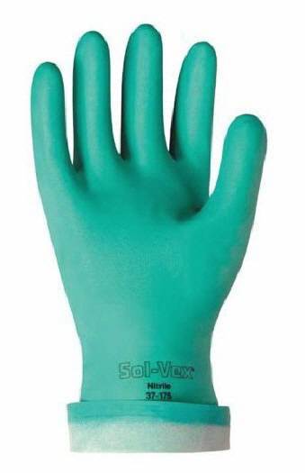 New ** 12 ansell sol-vex nitrile gloves size 7 solvex *