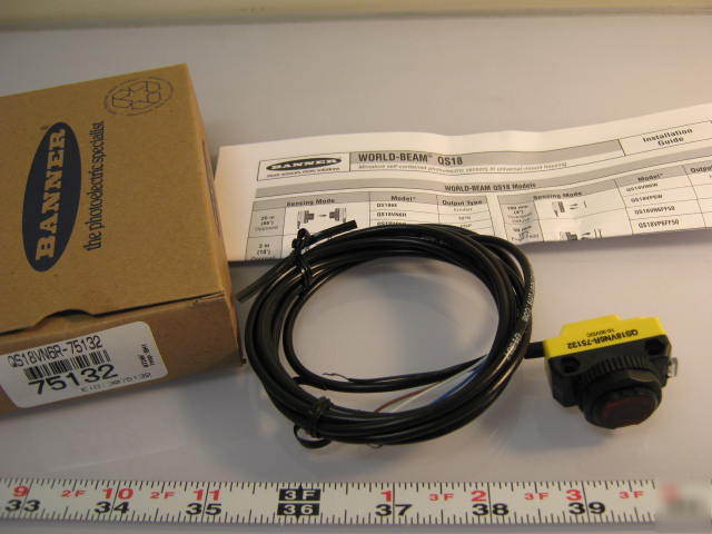 New banner photoelectric sensor QS18VN6R - 75132