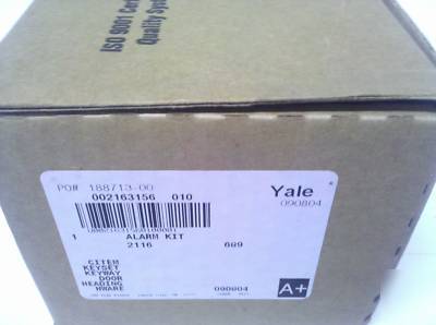 New yale alarm lock kit for rim exit device, in box
