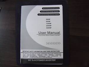Power jack inverter user manual
