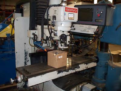 Servo SAM5 3 axis cnc bed mill, 14X54TBL, 36X20X21.5