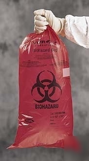 Tufpak autoclavable polypropylene biohazard bags, 2 mil