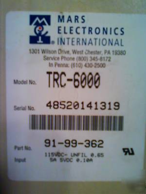 Mars mei coin changer mech acceptor trc-6000 (trc 6000)