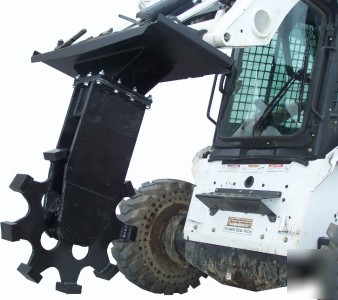 Skid steer trench compactor 4 style skidsteer loaders