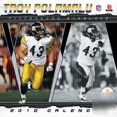 Troy polamalu 2010 wall calendar pittsburgh steelers 