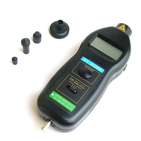 0.5-100,000RPM digital tachometer 2IN1 laser & contact