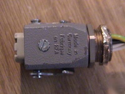 Harting han HAN4A-f plug insert coupling wire assembly