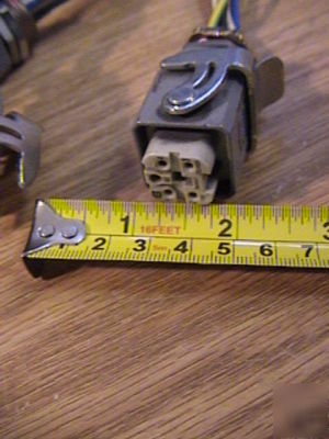 Harting han HAN4A-f plug insert coupling wire assembly