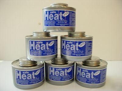 Safe heat buffet wick chafing fondue camping fuel-set 6