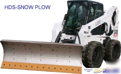 Skid steer snow plow 4 bobcat skidsteer loaders hds-84