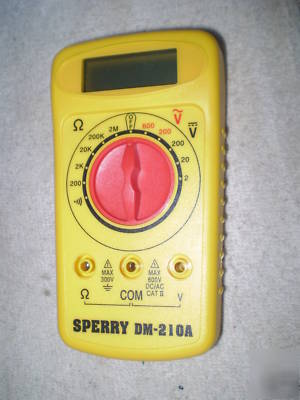 Sperry dm-210A digital multimeter w/leads - gently used