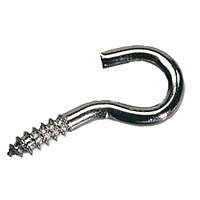 Medium duty screw hook zinc plated 100MM x 50MM