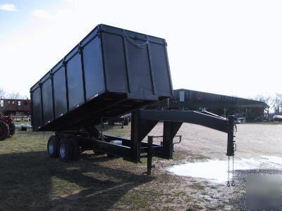 2010 8 x 20 x 4 gooseneck dump, dual tandem 20,000 gvw