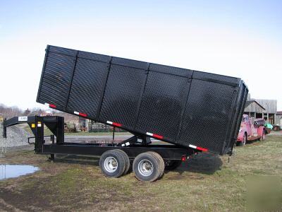 2010 8 x 20 x 4 gooseneck dump, dual tandem 20,000 gvw