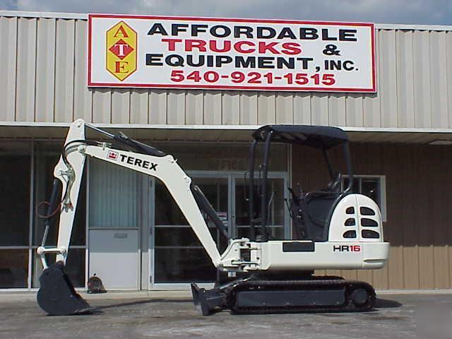 2003 terex HR16 hr 16 excavator ,2 speed , work ready