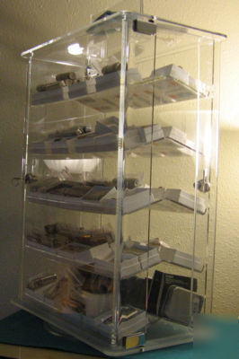 3 rotating acrylic displays jewelry gifts collectibles+