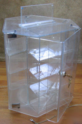 3 rotating acrylic displays jewelry gifts collectibles+