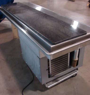 Atlas metals wf-5 drop-in frost top w/granite workstone