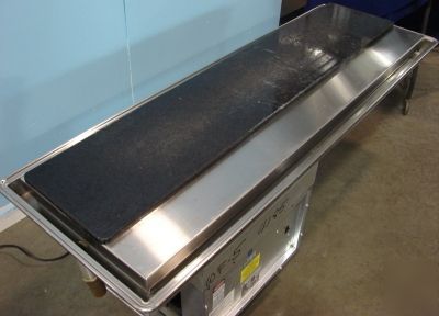 Atlas metals wf-5 drop-in frost top w/granite workstone