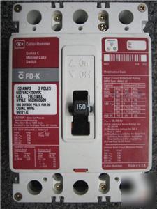 Cutler-hammer FD3150KL circuit breaker