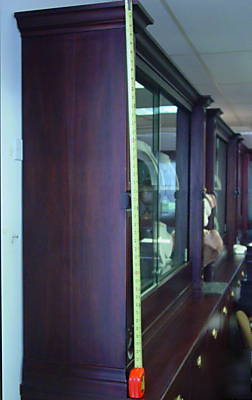 Medium wood & glass display case and cabinet *must go 