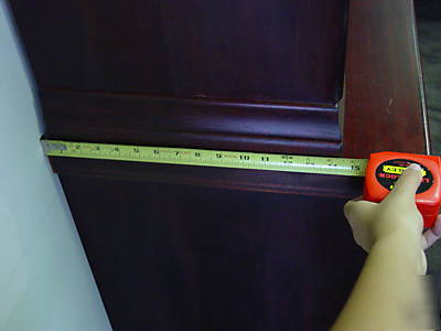 Medium wood & glass display case and cabinet *must go 
