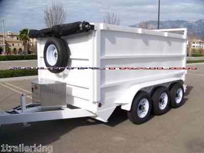 New all hydraulic job pro hd dump triple axle trailer