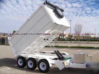 New all hydraulic job pro hd dump triple axle trailer