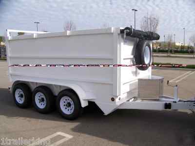 New all hydraulic job pro hd dump triple axle trailer