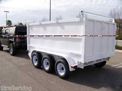 New all hydraulic job pro hd dump triple axle trailer
