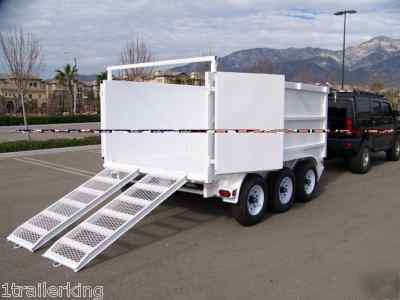 New all hydraulic job pro hd dump triple axle trailer