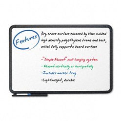 New premium dry erase board, coated styrene, 36 x 24...