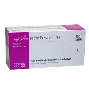 Nitrile medical examination gloves medium 100/box