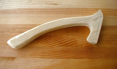 Nw coast style wood carving elbow adze haft / handle sm