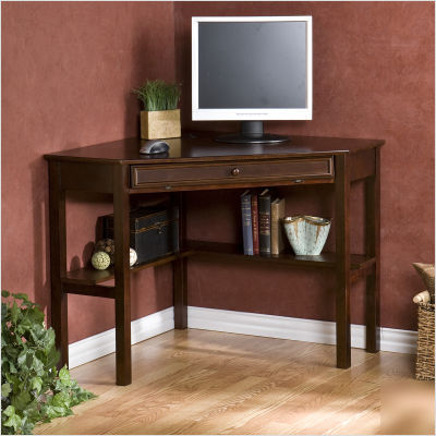 Sei gilmore corner desk in espresso