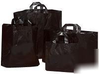 Variety pack frosted black merchandise retail bag (150)