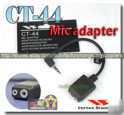 Yaesu ct-44 mic adapter for vx-3R vx-5R ft-60R vx-2R
