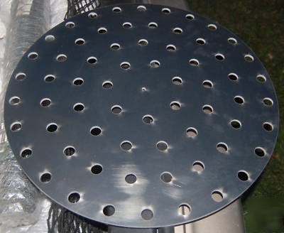 Chicken plucker plate, shaft and 125 plucking fingers
