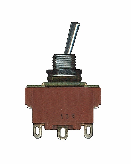 Lot (3) 3PDT full size toggle switch 15 amp
