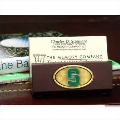 Michigan state university business card holder