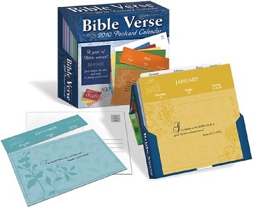 New bible verse postcard 2010 calendar 