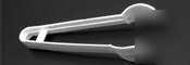 New emi party tray catering tongs - 7 inch - blac