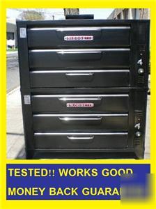 Nice blodgett 4 deck pizza bakery oven gas # 981W/stone