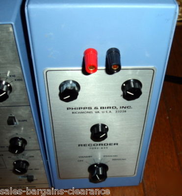 Phipps & bird pb-3 oscilloscope w/ recorder accessories