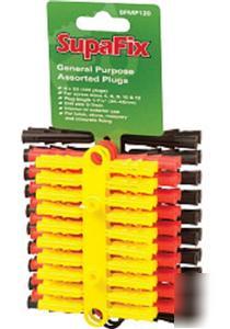 Supatool wall plugs pack 100 assorted