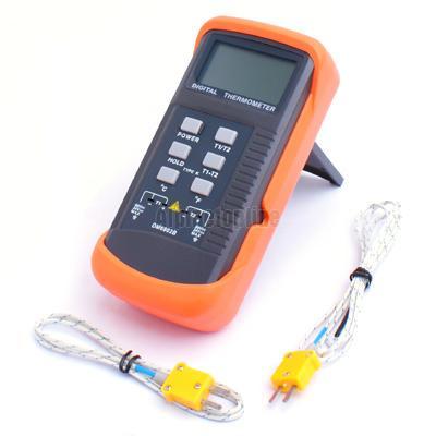2X scientific thermometer k-type thermocouple sensor