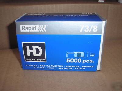 5,000 rapid 73 series staples, 8MM or 12MM available