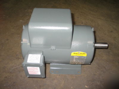 Baldor electric motor 5 hp single phase rebuilt