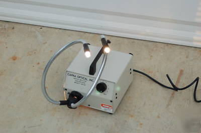 Capra microscope QH1-fiber-light optic dual gooseneck 